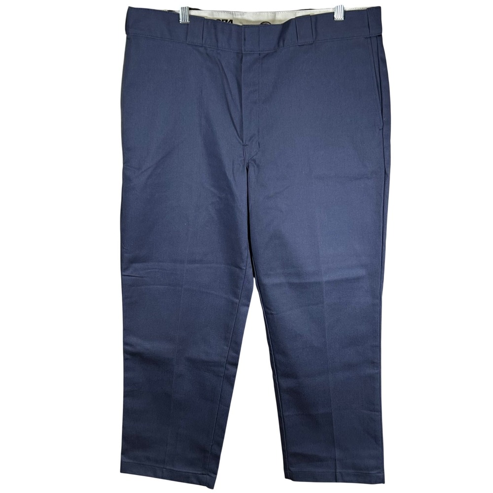 Dickies 874‎ Original Fit Mens Navy Blue Work Pants 38x29 Straight Leg EUC